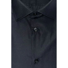 Baldinini Trend Black Cotton Men’s Shirt