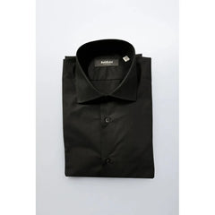 Baldinini Trend Black Cotton Men’s Shirt