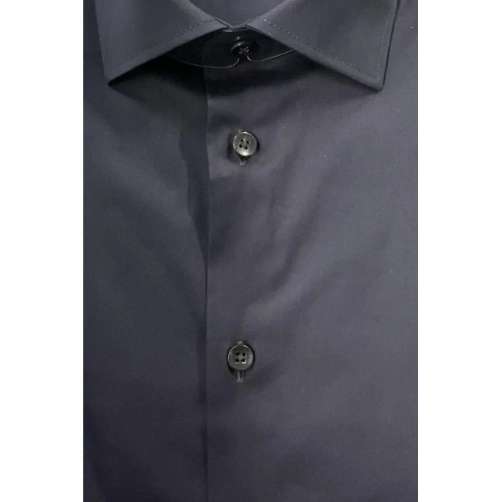 Baldinini Trend Black Cotton Shirt