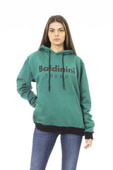Baldinini Trend Black Cotton Women Hoodie - Hoodies