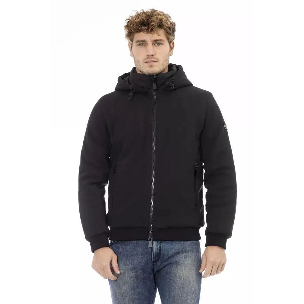 Baldinini Trend Black Polyester Hoody - M - Track Jackets
