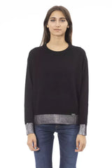 Baldinini Trend Black Wool Women Sweater - M - Sweaters