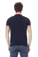 Baldinini Trend Blue Cotton Men Polo Shirt - Polos