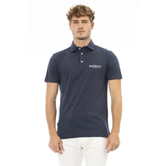 Baldinini Trend Blue Cotton Men Polo Shirt - Polos