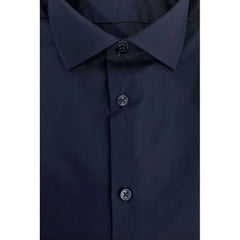 Baldinini Trend Blue Cotton Men Shirt