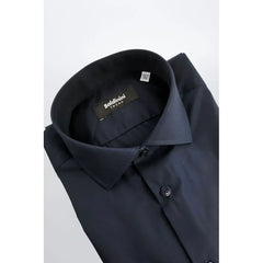 Baldinini Trend Blue Cotton Men Shirt