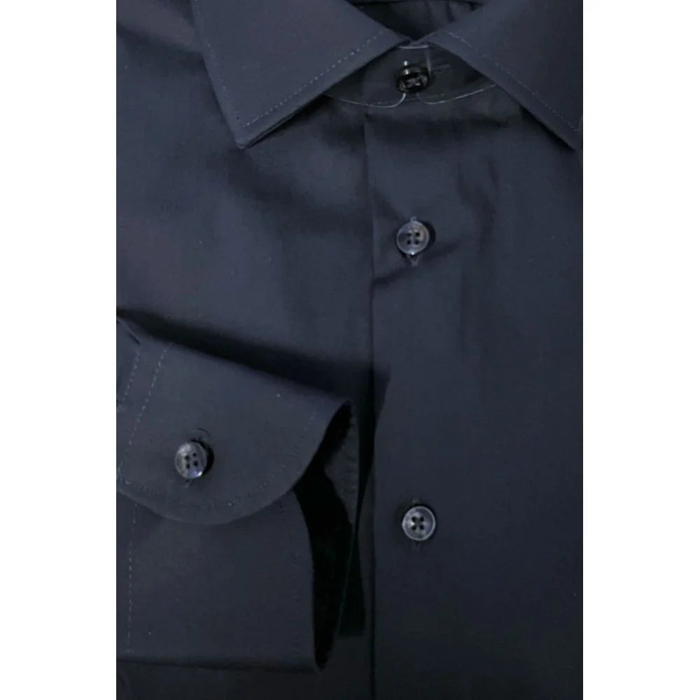 Baldinini Trend Blue Cotton Men Shirt