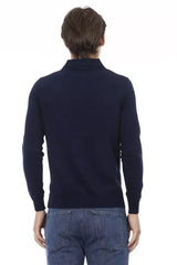 Baldinini Trend Blue Cotton Men Shirt - S - Shirts