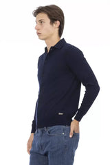 Baldinini Trend Blue Cotton Men Shirt - S - Shirts