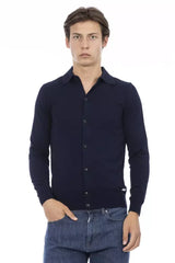 Baldinini Trend Blue Cotton Men Shirt - S - Shirts