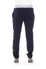 Baldinini Trend Blue Cotton Men Sport Pant - M