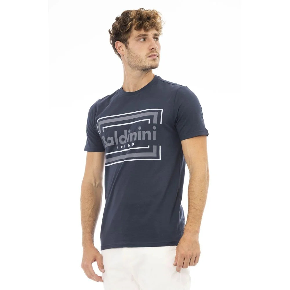 Baldinini Trend Blue Cotton Men T-Shirt - T-Shirts