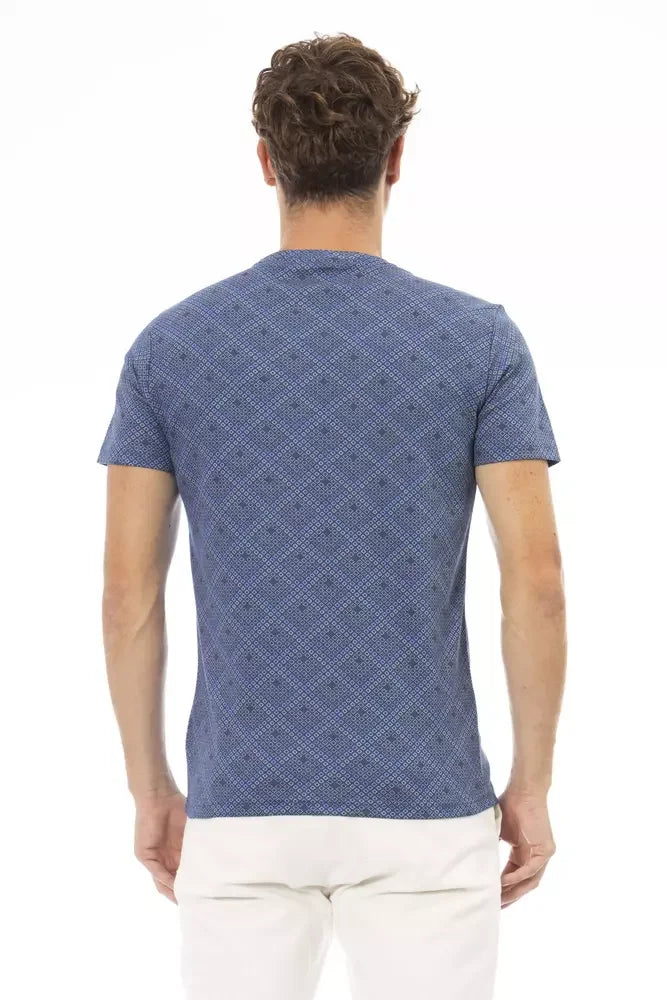 Baldinini Trend Blue Cotton Men T-Shirt - T-Shirts