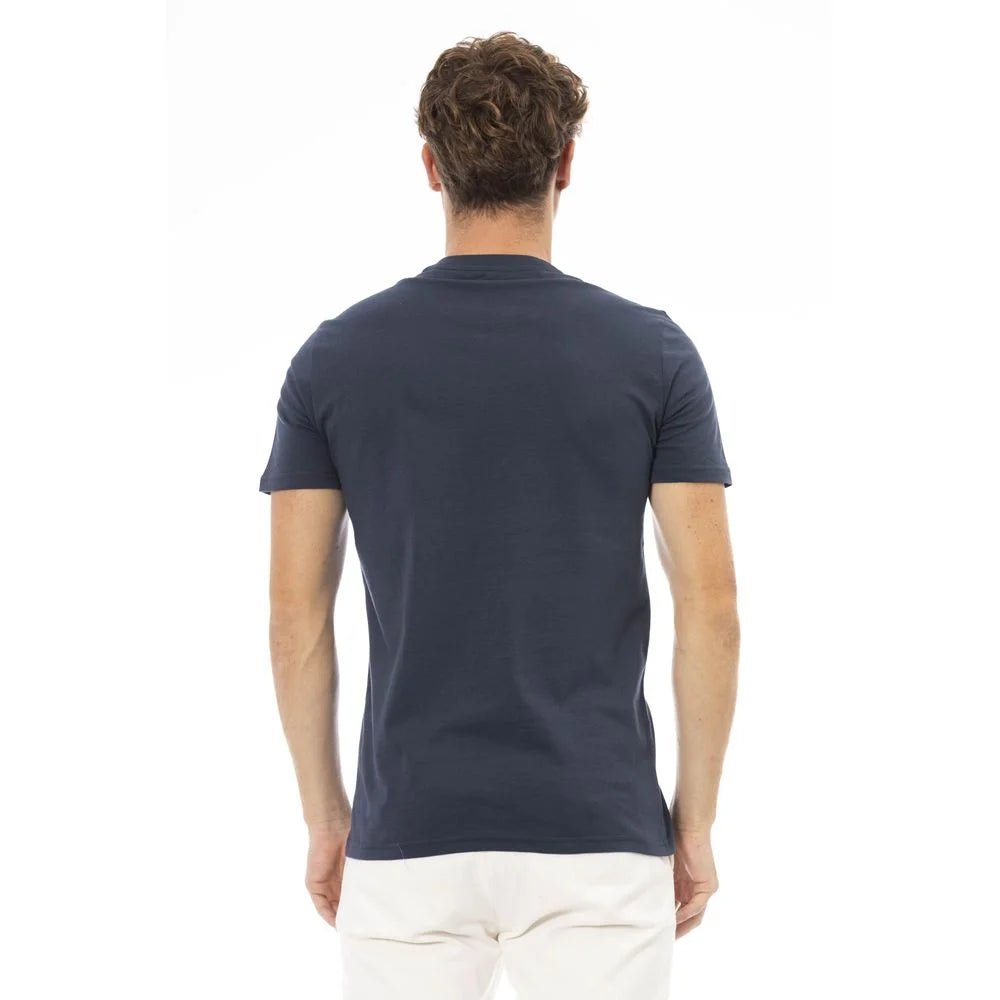 Baldinini Trend Blue Cotton Men T-Shirt - T-Shirts