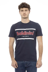 Baldinini Trend Blue Cotton Men T-Shirt - T-Shirts