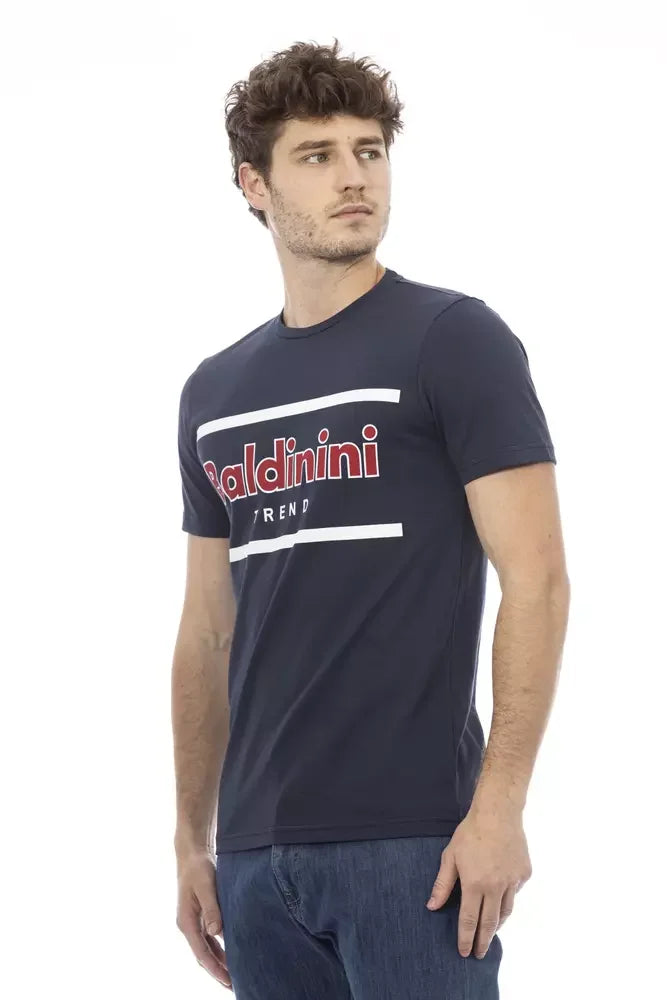 Baldinini Trend Blue Cotton Men T-Shirt - T-Shirts