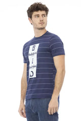 Baldinini Trend Blue Cotton Men T-Shirt - T-Shirts