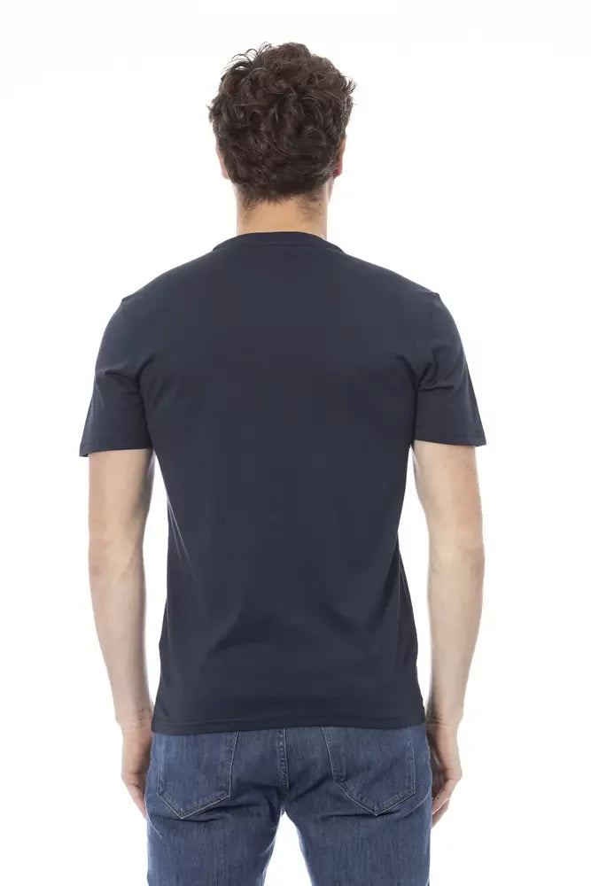 Baldinini Trend Blue Cotton Men T-Shirt - T-Shirts