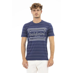 Baldinini Trend Blue Cotton Men T-Shirt - T-Shirts