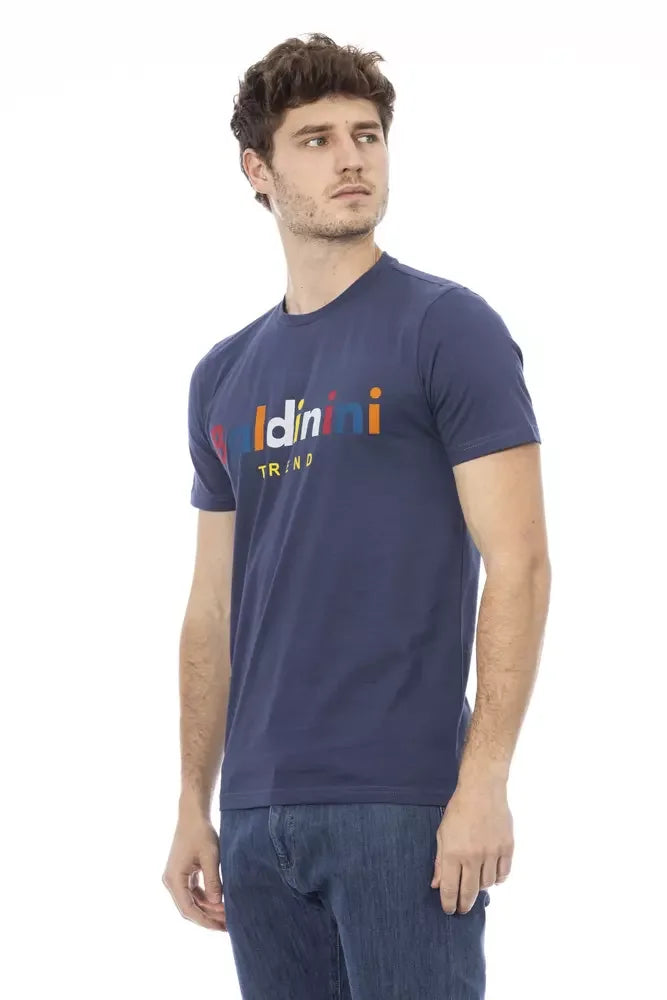 Baldinini Trend Blue Cotton Men T-Shirt - T-Shirts