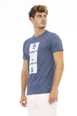 Baldinini Trend Blue Cotton Men T-Shirt - T-Shirts