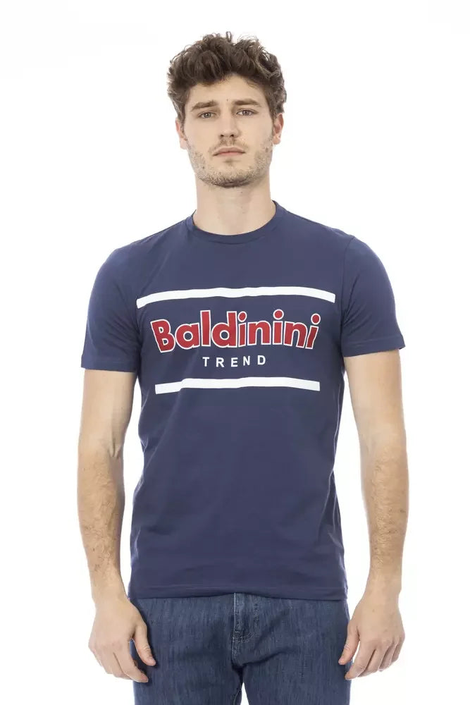 Baldinini Trend Blue Cotton Men T-Shirt - T-Shirts