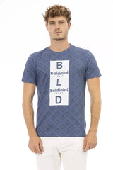 Baldinini Trend Blue Cotton Men T-Shirt - T-Shirts