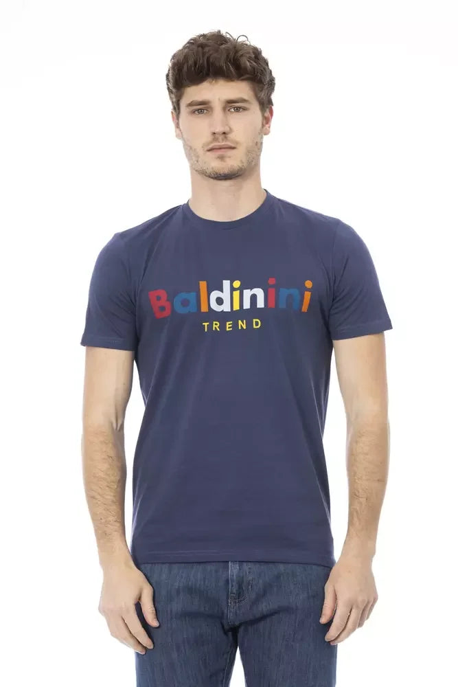 Baldinini Trend Blue Cotton Men T-Shirt - T-Shirts