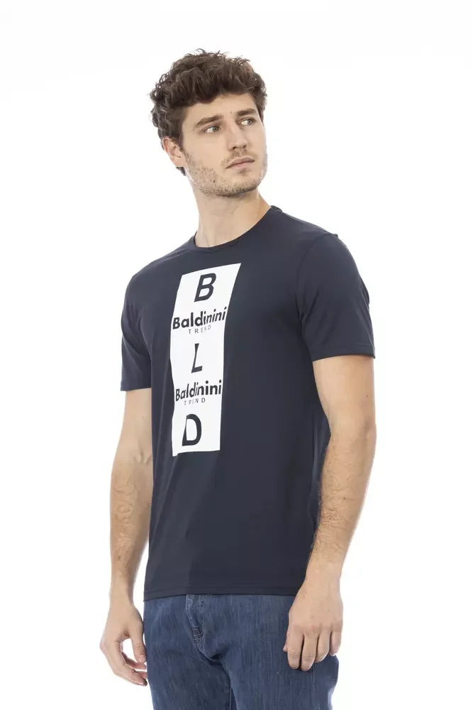 Baldinini Trend Blue Cotton Men T-Shirt - T-Shirts