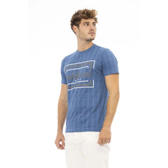 Baldinini Trend Blue Cotton Men T-Shirt - T-Shirts