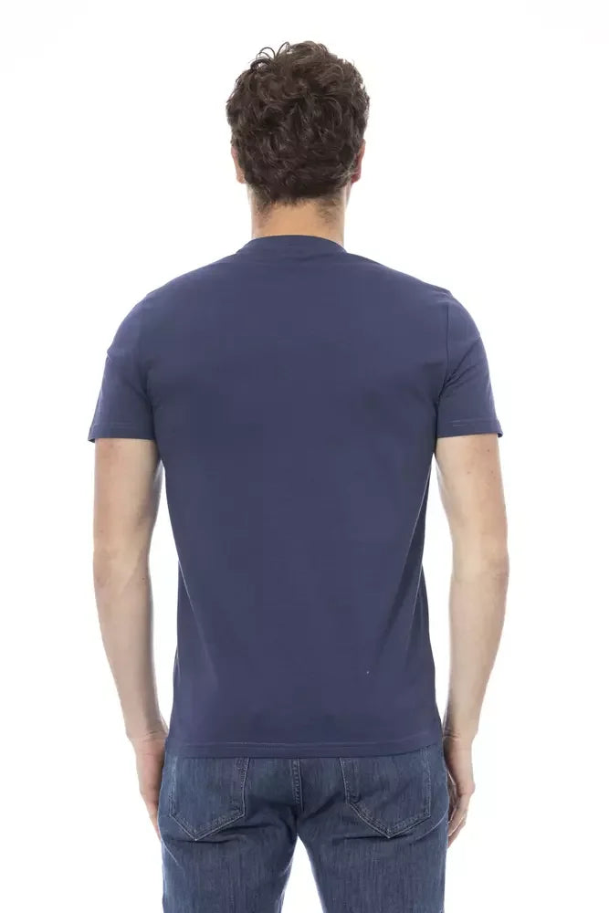 Baldinini Trend Blue Cotton Men T-Shirt - T-Shirts