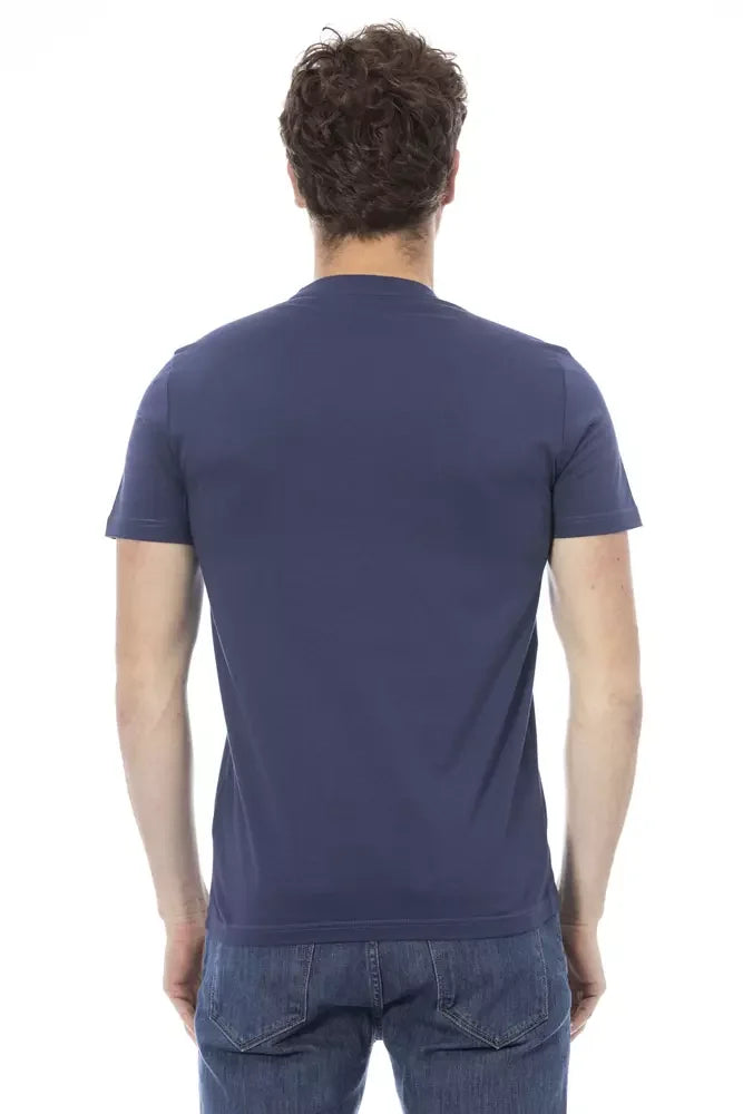 Baldinini Trend Blue Cotton Men T-Shirt - XL - T-Shirts