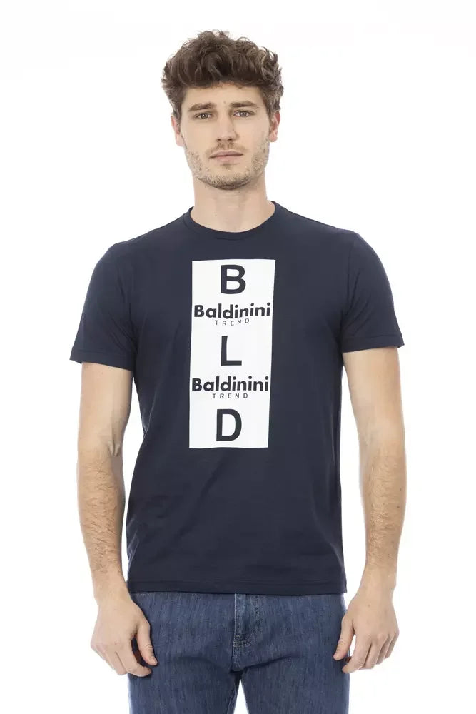 Baldinini Trend Blue Cotton Men T-Shirt - XS - T-Shirts