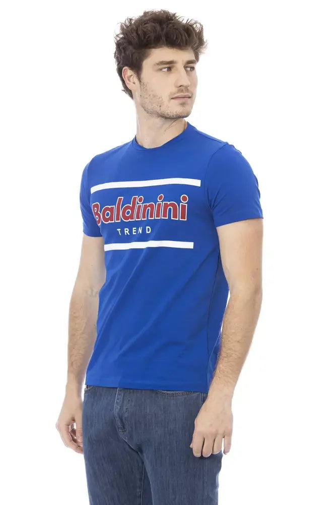 Baldinini Trend Blue Cotton Men T-Shirt - XS - T-Shirts