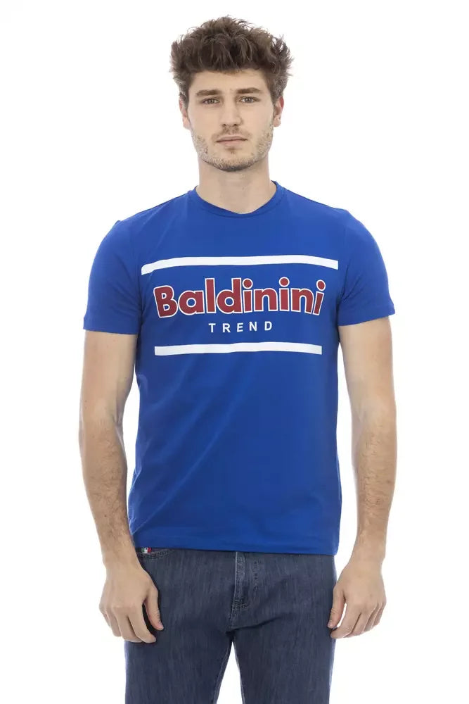 Baldinini Trend Blue Cotton Men T-Shirt - XS - T-Shirts