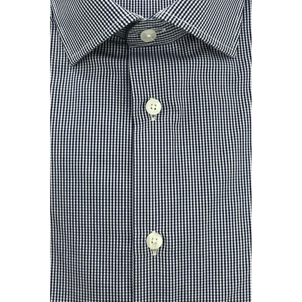 Baldinini Trend Blue Cotton Men’s Shirt