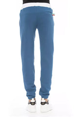 Baldinini Trend Blue Cotton Men’s Sport Pant - Joggers