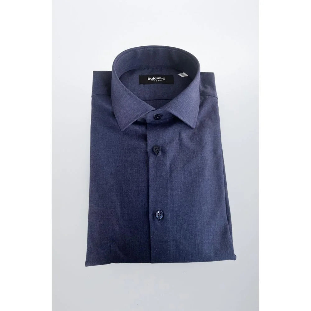 Baldinini Trend Blue Cotton Shirt