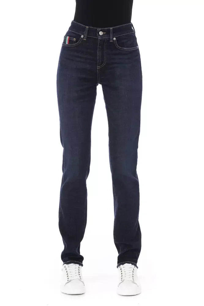 Baldinini Trend Blue Cotton Women Jeans - Jeans