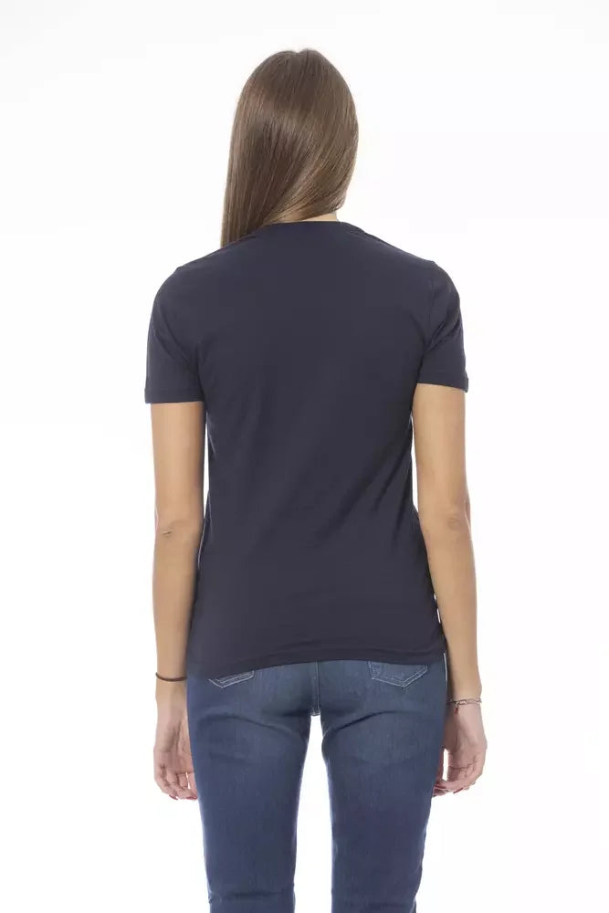 Baldinini Trend Blue Cotton Women T-Shirt - T-Shirts