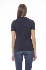 Baldinini Trend Blue Cotton Women T-Shirt - T-Shirts