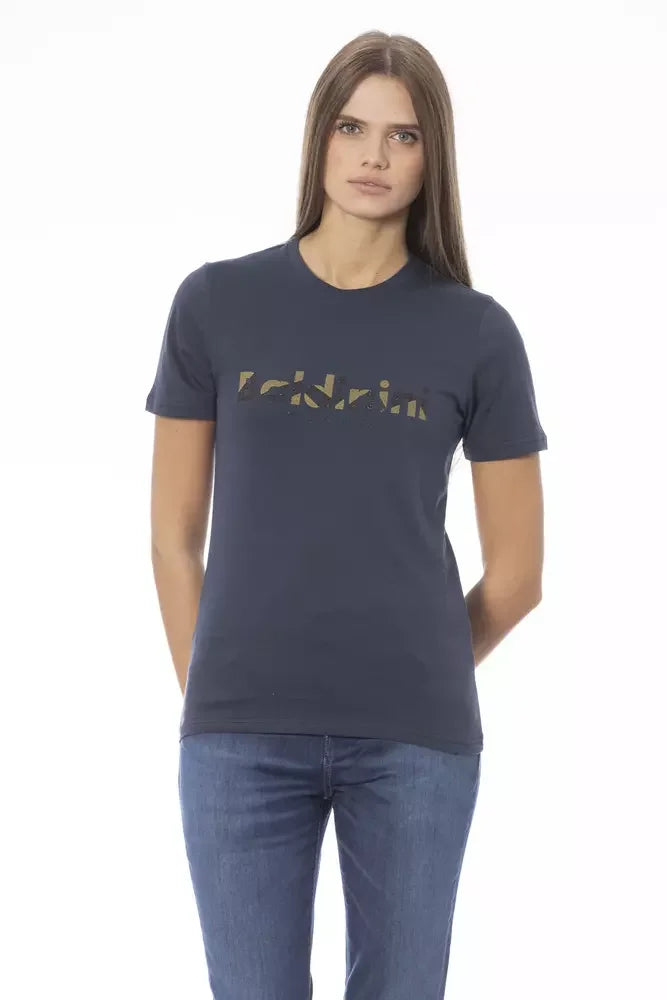 Baldinini Trend Blue Cotton Women T-Shirt - T-Shirts