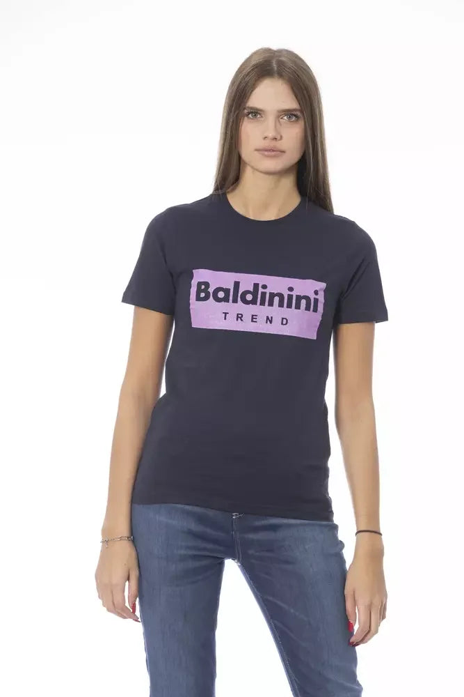 Baldinini Trend Blue Cotton Women T-Shirt - T-Shirts