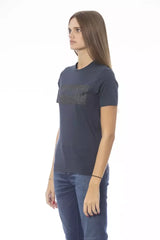 Baldinini Trend Blue Cotton Women T-Shirt - T-Shirts