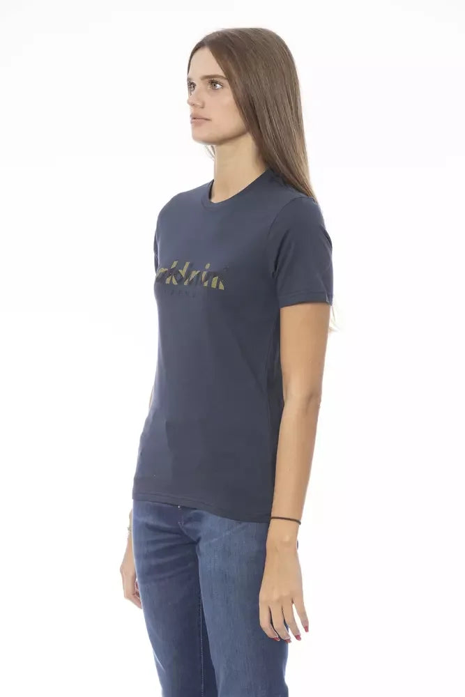 Baldinini Trend Blue Cotton Women T-Shirt - T-Shirts