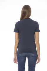 Baldinini Trend Blue Cotton Women T-Shirt - T-Shirts