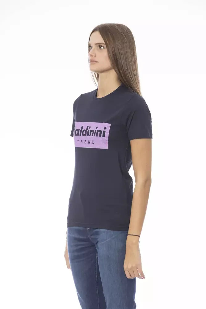 Baldinini Trend Blue Cotton Women T-Shirt - T-Shirts