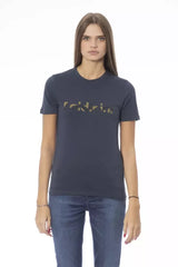 Baldinini Trend Blue Cotton Women T-Shirt - T-Shirts