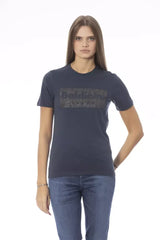 Baldinini Trend Blue Cotton Women T-Shirt - T-Shirts