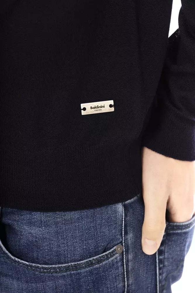 Baldinini Trend Blue Fabric Men Sweater - XL - Sweaters